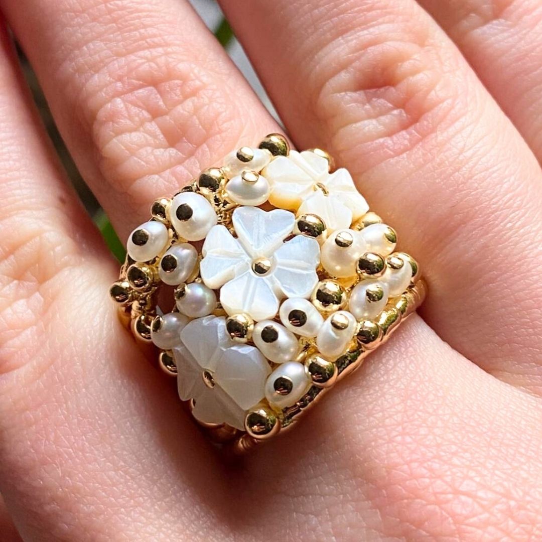 Bouquet madreperlato