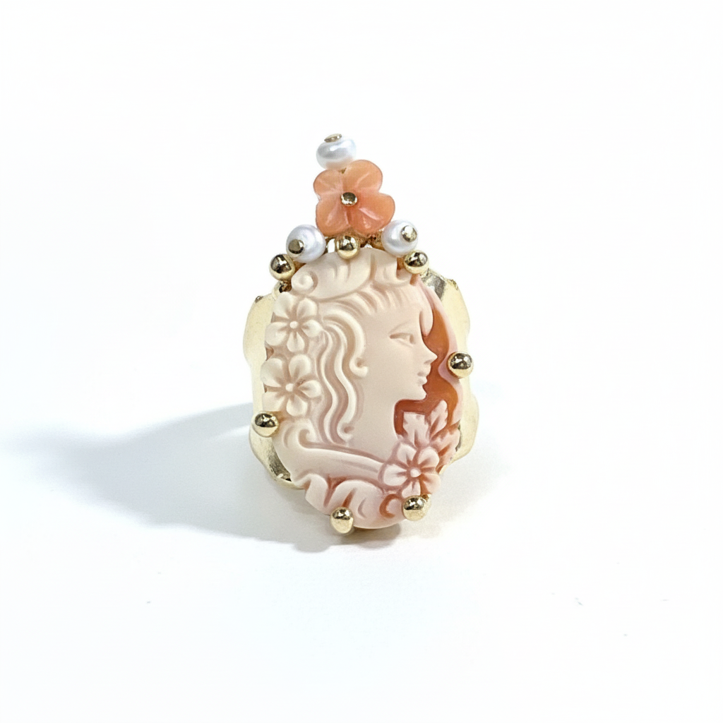Mihaela Sfioccata — Anello Artigianale in Conchiglia e Argento 925