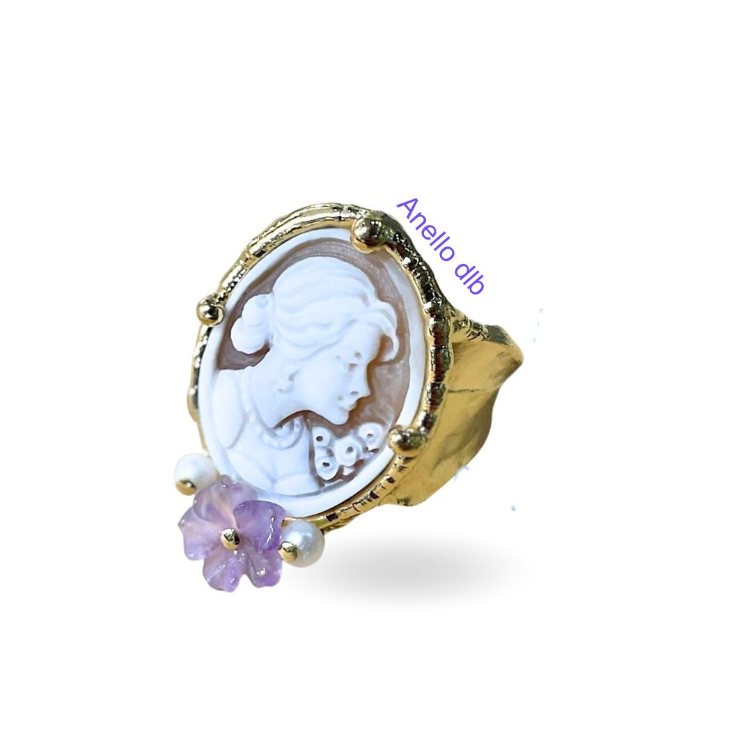 anello-cammeo-fiore-ametiste-perle