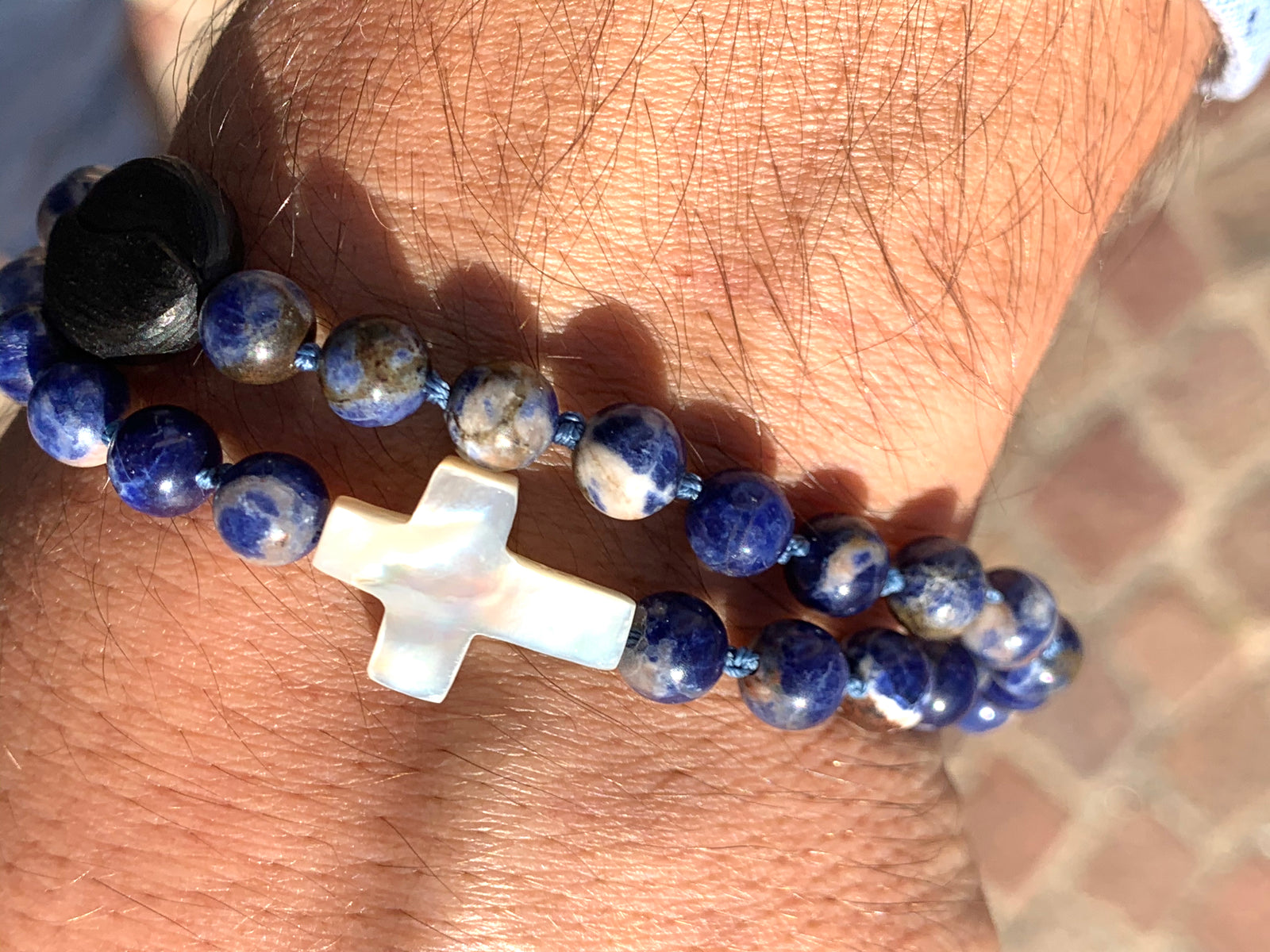 bracciali-artigianali-pietre dure soldate-ebano-madreperla-laboratoriodlb