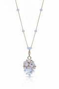 collana-artigianale-fiore conchiglia-perle-bouquet romantico-laboratoriodlb