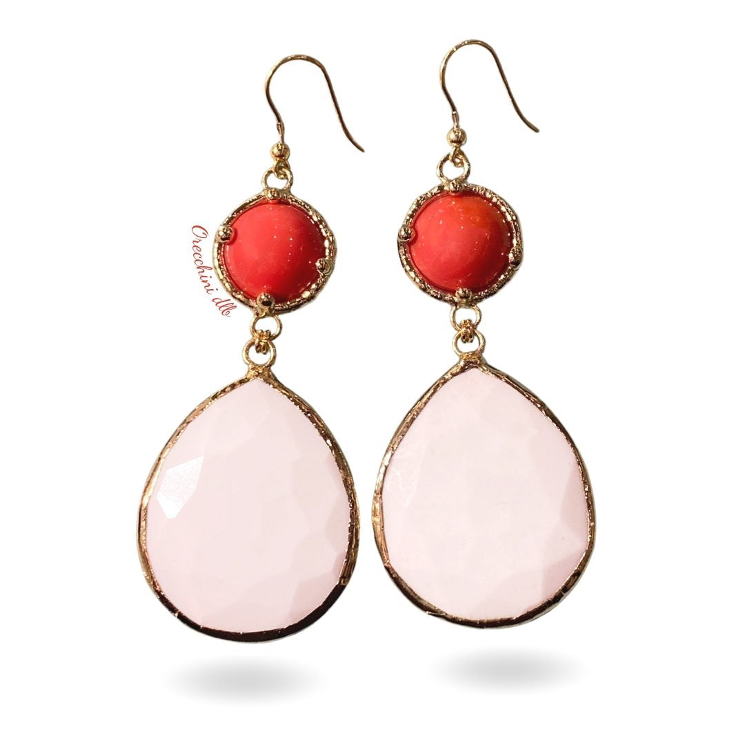 orecchini-cabochon-corallo-agata-bianca