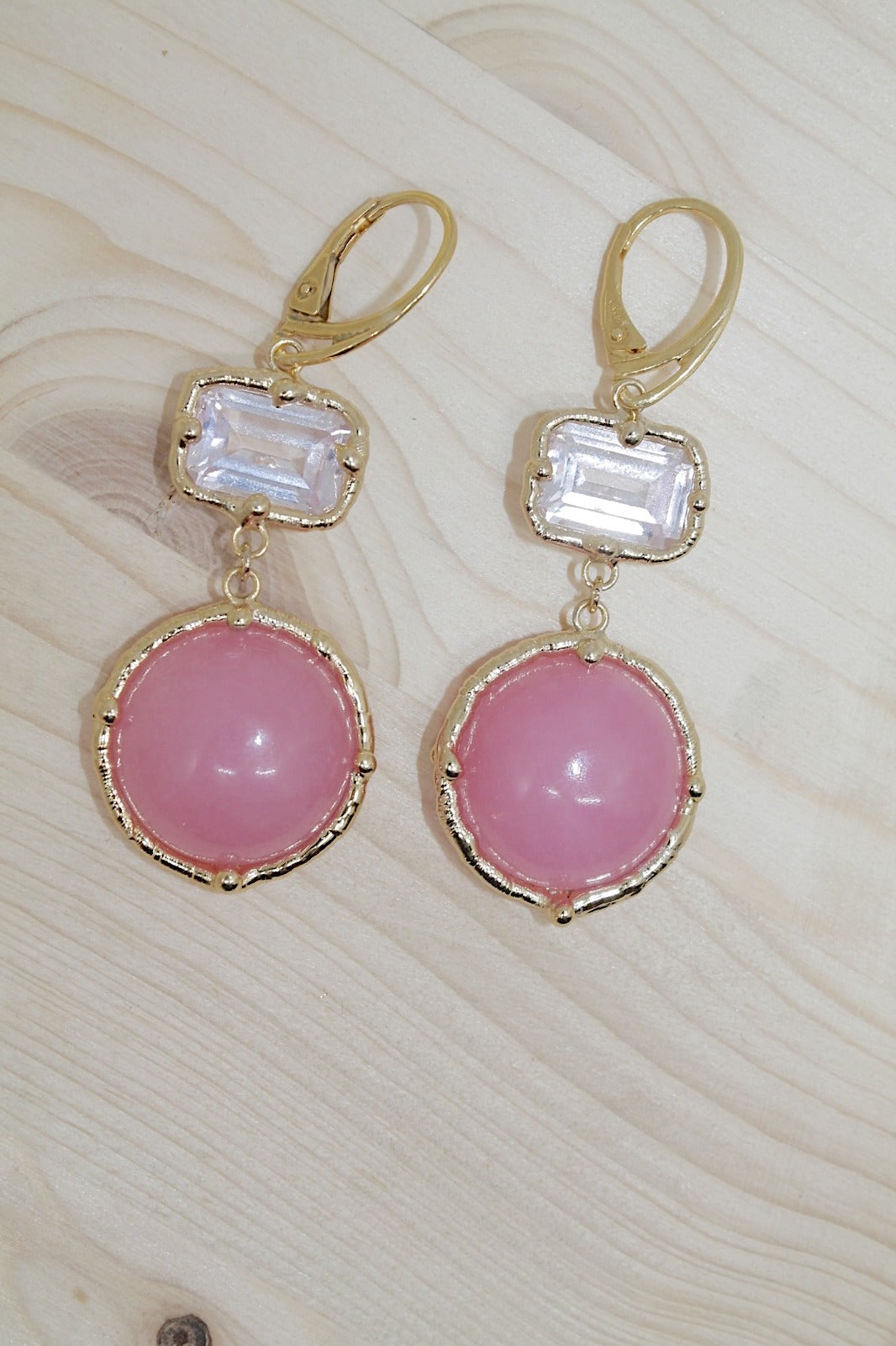 orecchini-artigianali-donna-argento-pietra-idrotermale-agata-rosa