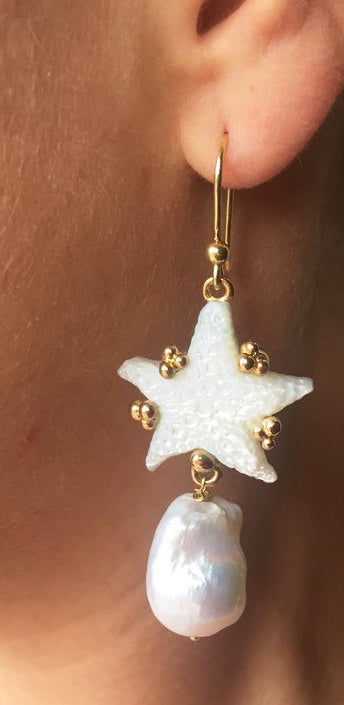 madreperla australiana-stella marina-stelle-argento-perla barocca