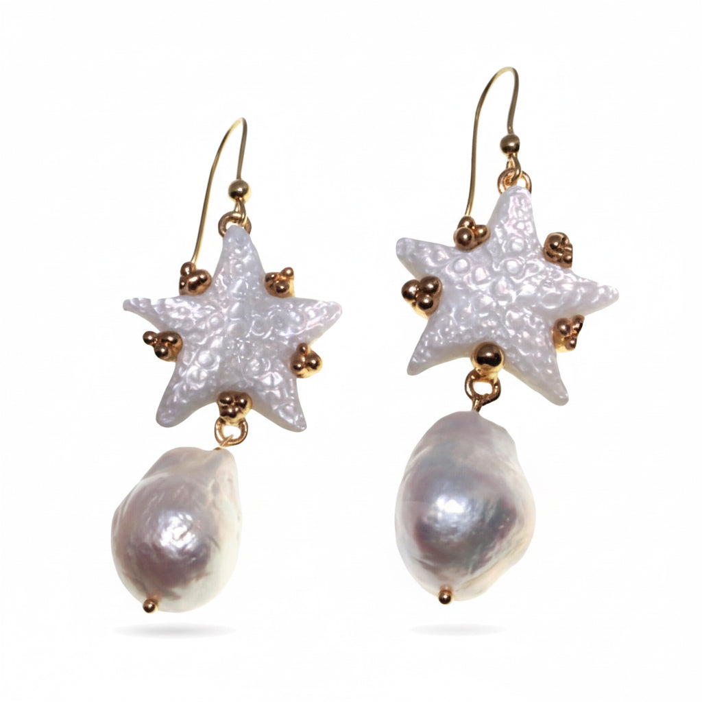 madreperla australiana-perla barocca-stella marina-stelle-argento