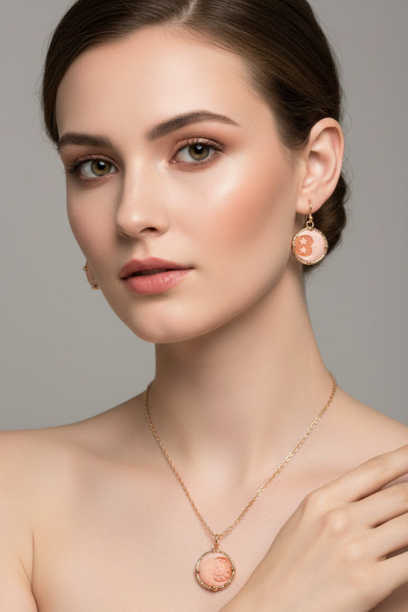 Parure-cammeo-luna-sole